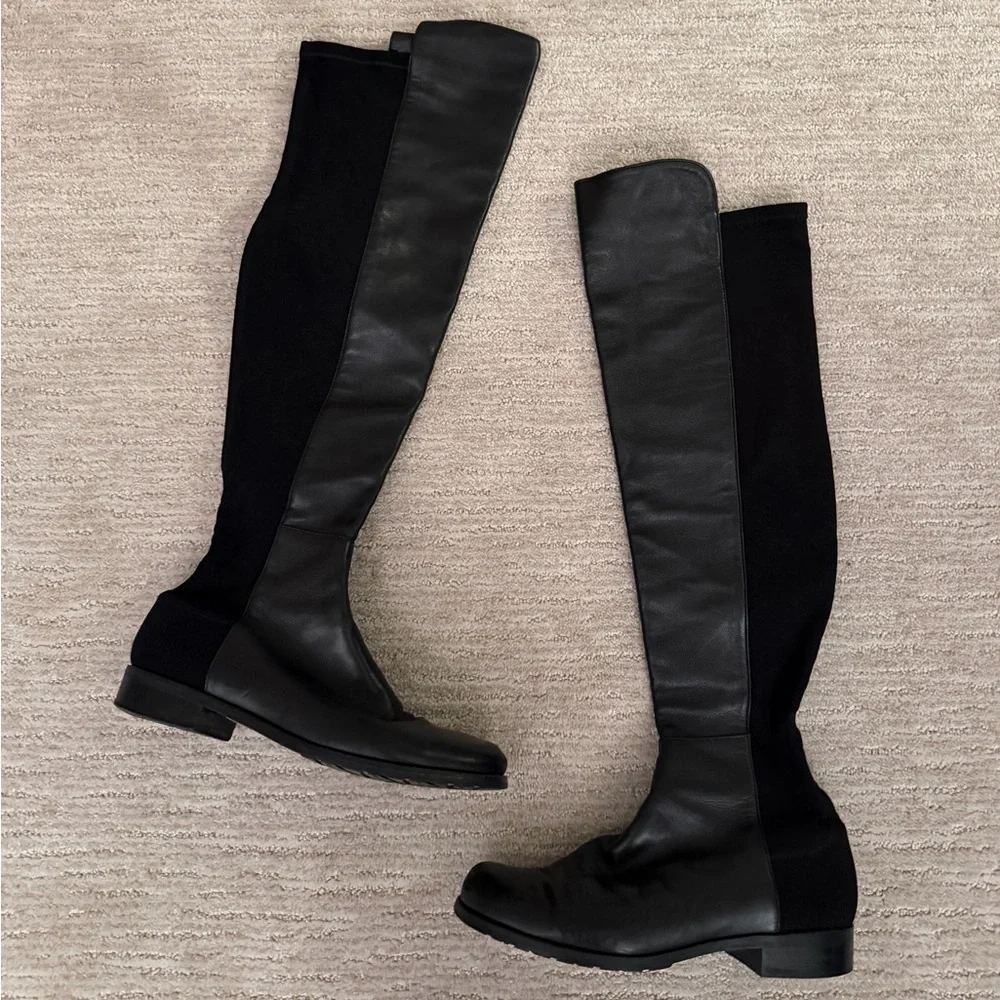 STUART WEITZMAN 5050 leather over knee Boots 6.5
